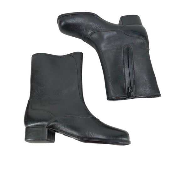 Vintage Sears Faux Leather Boots Size 7 M USA Made Waterproof Zip Lined (HF17) - Picture 6 of 12